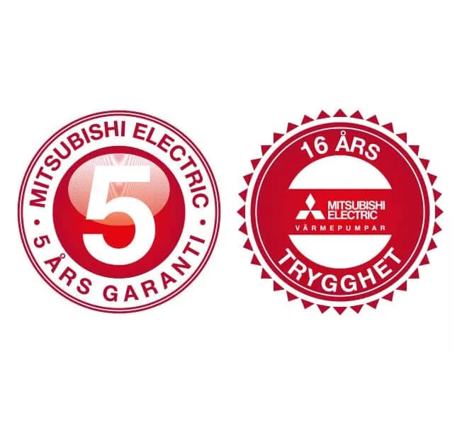 Mitsubishi Electric: 5 års garanti och 16 års trygghet